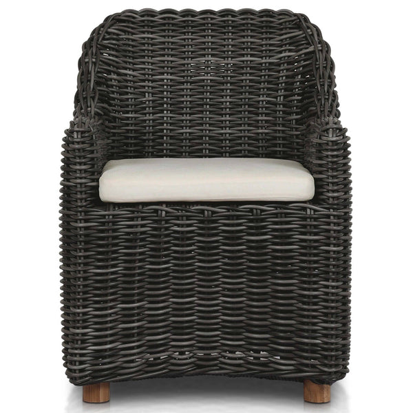 Home Fashion Messina Outdoor Dining Arm Chair Charcoal By Four Hands