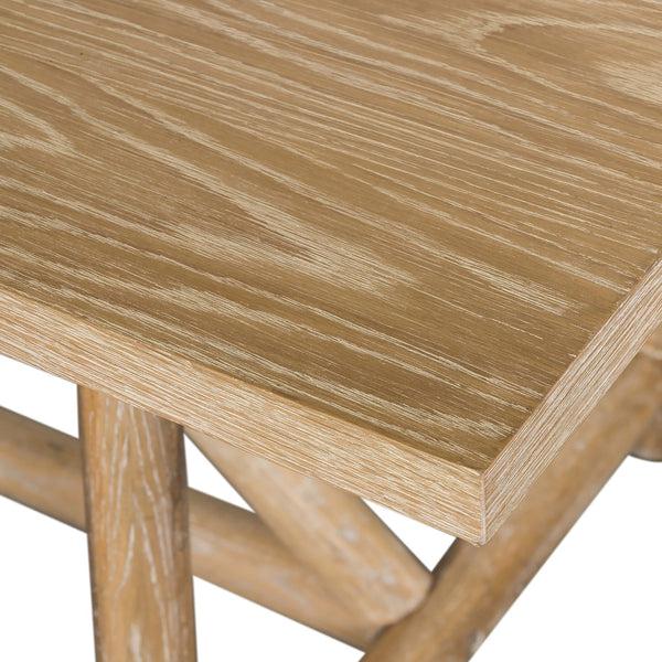 Home Fashion Mika 84" Rectangular Dining Table Whitewashed By Four Hands