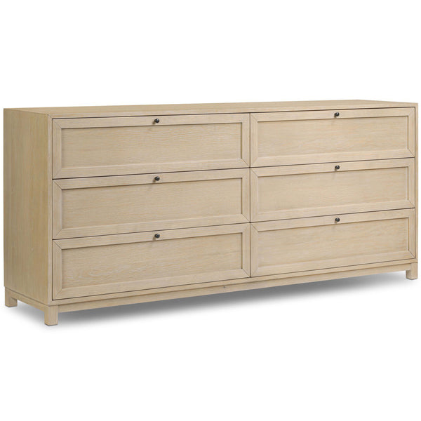 home fashion Millie 6 Drawer Dresser Light Bleach by Four Hands
