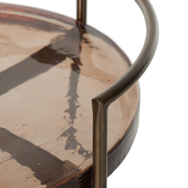 Home Fashion Mira Bar Cart Smoked Brown By Four Hands