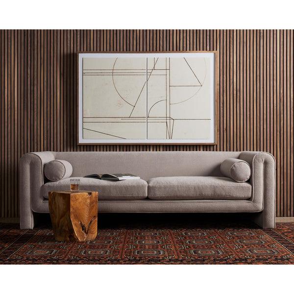 Home Fashion Mitchell 95" Sofa Piermont Nickel By Four Hands