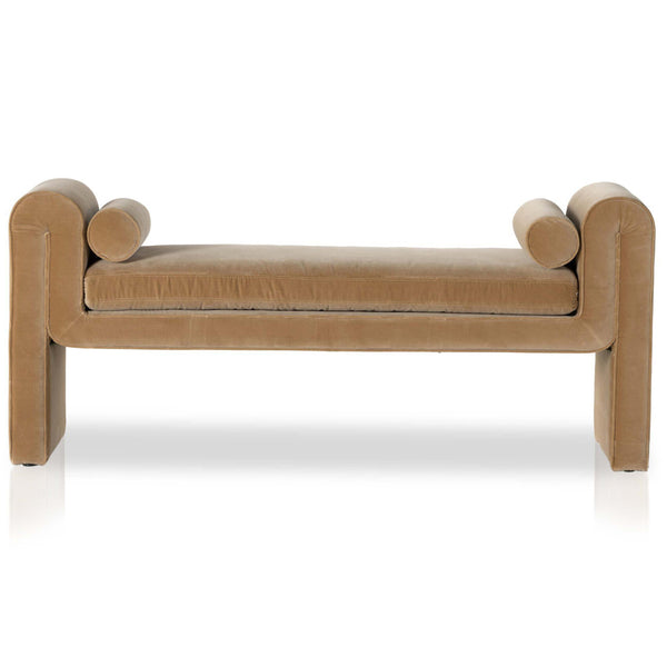 Home Fashion Mitchell Bench Surrey Camel By Four Hands