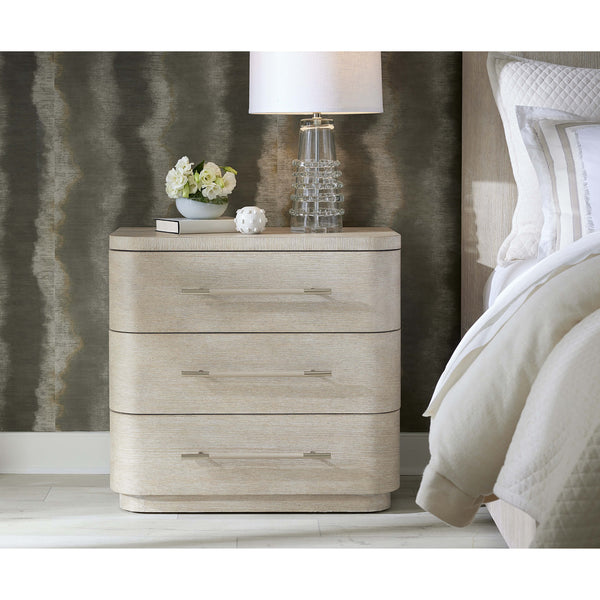 Home Fashion Modern Mood 3 Drawer Nightstand Diamond