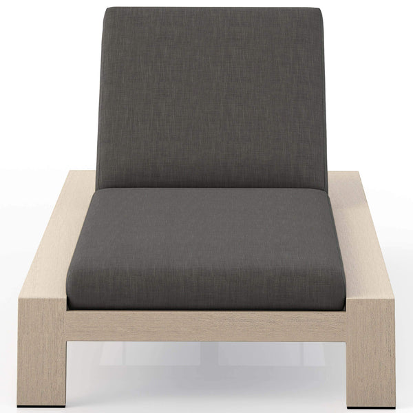 Home Fashion Monterey Outdoor Chaise Charcoal/Washed Brown By Four Hands