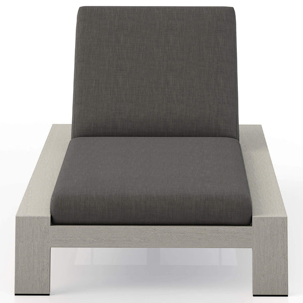 Home Fashion Monterey Outdoor Chaise Charcoal/Weathered Grey By Four Hands
