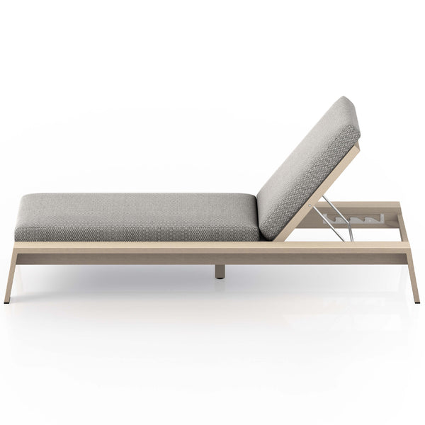 Home Fashion Monterey Outdoor Chaise Faye Ash/Washed Brown By Four Hands