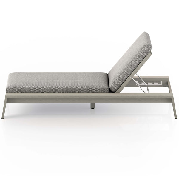 Home Fashion Monterey Outdoor Chaise Faye Ash/Weathered Grey By Four Hands