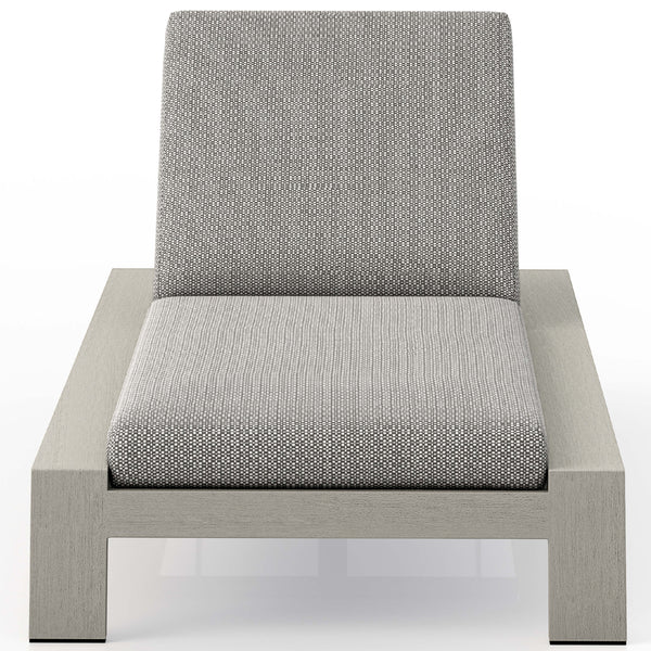 Home Fashion Monterey Outdoor Chaise Faye Ash/Weathered Grey By Four Hands