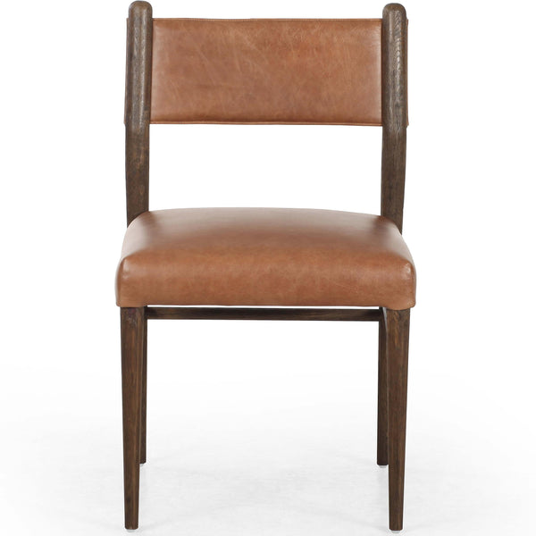 Home Fashion Morena Leather Dining Chair Sonoma Chestnut Set Of 2 By Four Hands