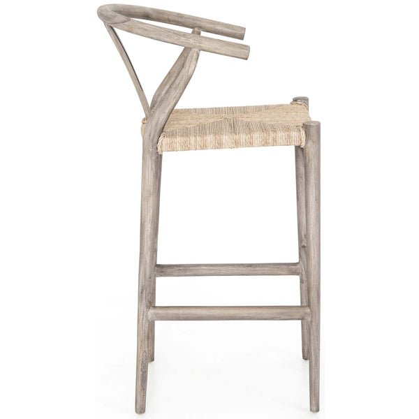 Home Fashion Muestra Bar Stool Weathered Grey By Four Hands