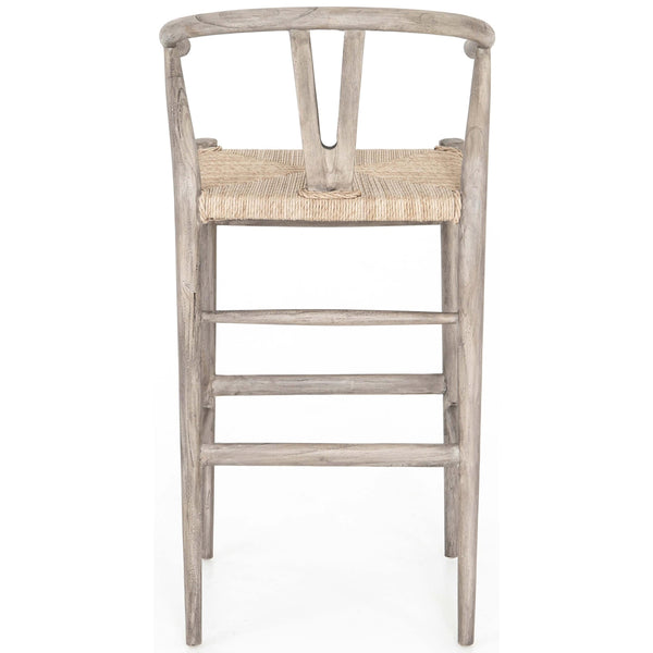 Home Fashion Muestra Bar Stool Weathered Grey By Four Hands