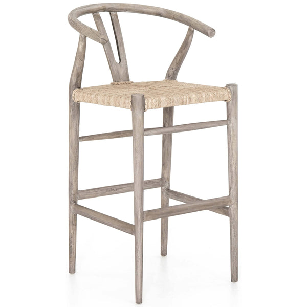 home fashion Muestra Bar Stool Weathered Grey by Four Hands