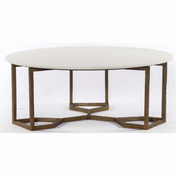 Home Fashion Naomi Coffee Table White Marble By Four Hands