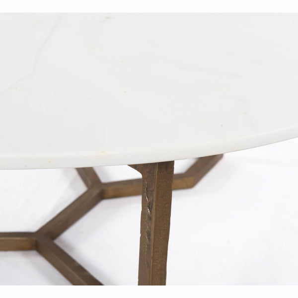 Home Fashion Naomi Coffee Table White Marble By Four Hands