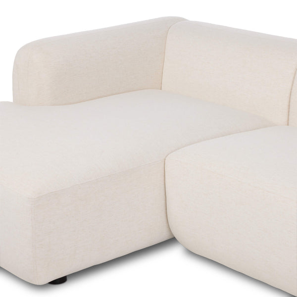 Home Fashion Nara 2-Piece Sectional Nomad Snow By Four Hands
