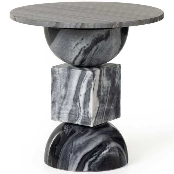 home fashion Neda End Table Ebony Marble by Four Hands