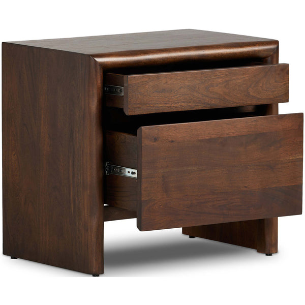 Home Fashion Nigel Nightstand Rustic Brown By Four Hands