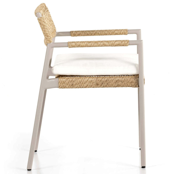 Home Fashion Niles Outdoor Dining Arm Chair Natural By Four Hands