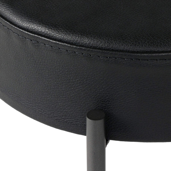 Home Fashion Nocona Leather Bar & Counter Stool Black By Four Hands