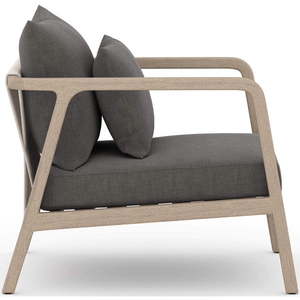 Home Fashion Numa Outdoor Chair Charcoal/Washed Brown By Four Hands