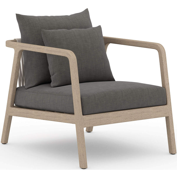 home fashion Numa Outdoor Chair Charcoal/Washed Brown by Four Hands