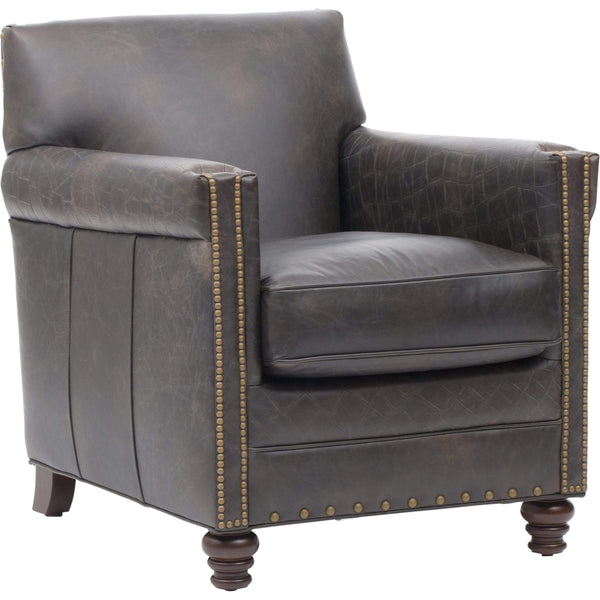 home fashion Old Saddle Crocodile Leather Club Chair