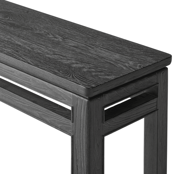 Home Fashion Oman Console Table Rustic Black By Four Hands