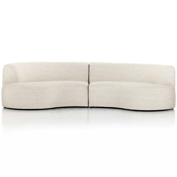 Home Fashion Opal Outdoor 2 Piece Curved Sectional By Four Hands