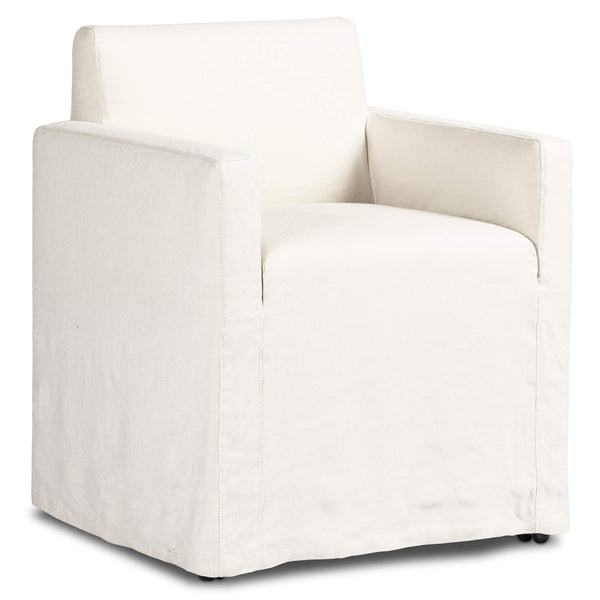 home fashion Ostend Outdoor Slipcover Dining Chair Bombay Flax Set of 2 by Four Hands