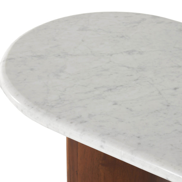 Home Fashion Paden Large Console Table White Marble By Four Hands