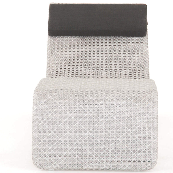 Home Fashion Paige Outdoor Woven Chaise Brushed Grey By Four Hands