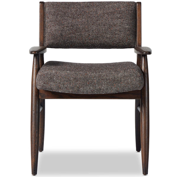 Home Fashion Papile Dining Arm Chair Hasselt Ebony By Four Hands