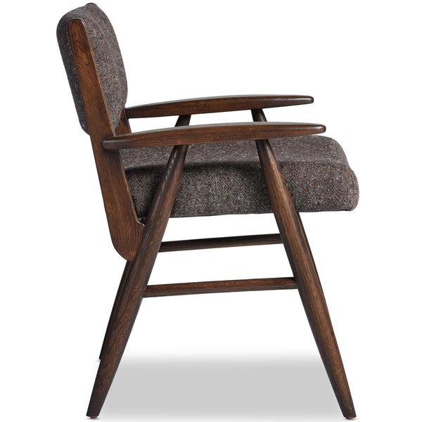 Home Fashion Papile Dining Arm Chair Hasselt Ebony By Four Hands