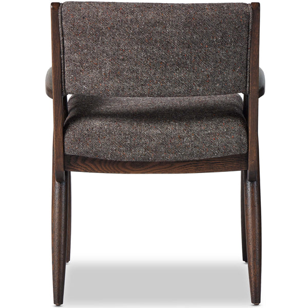 Home Fashion Papile Dining Arm Chair Hasselt Ebony By Four Hands