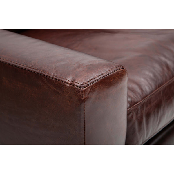 Home Fashion Paul Leather Sofa Oil Buffalo Chocolate