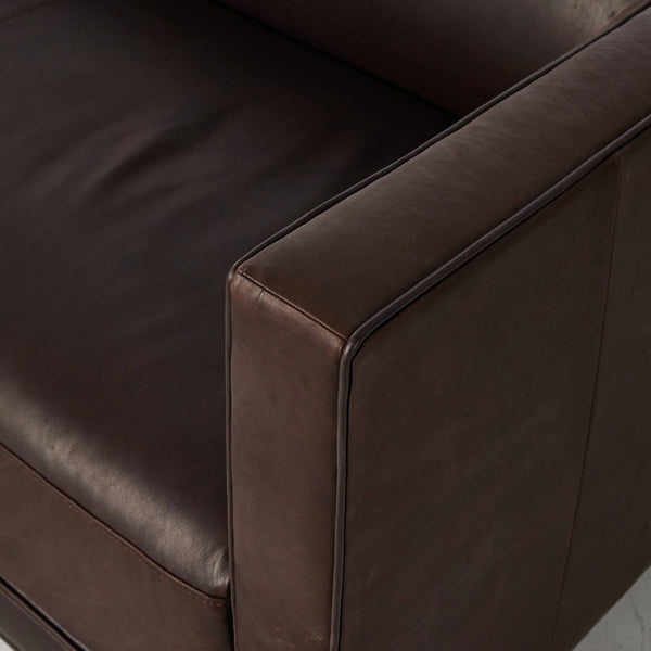 Home Fashion Phillip Leather Sofa Heirloom Cigar By Four Hands