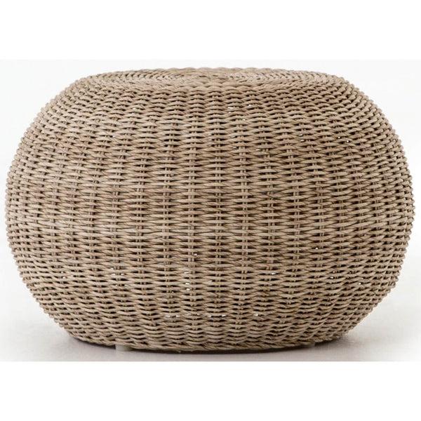 home fashion Phoenix Outdoor Accent Stool Vintage White by Four Hands