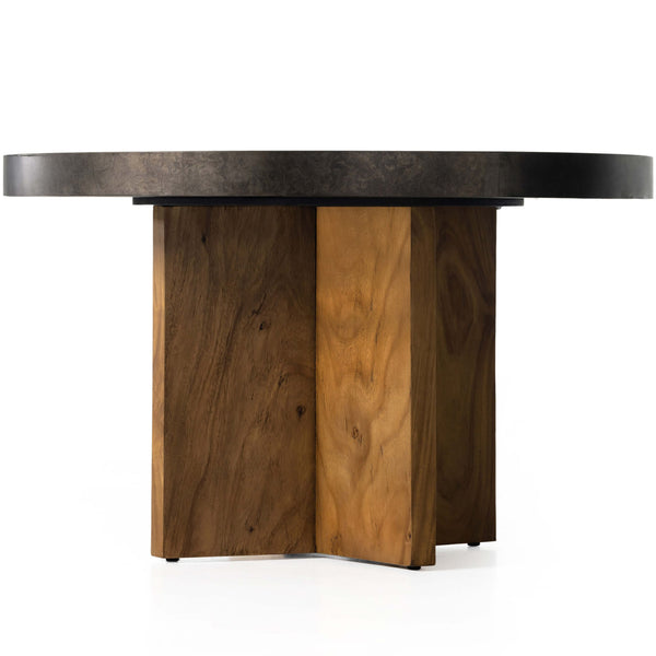 Home Fashion Poker Table Natural Brown Guanacaste By Four Hands