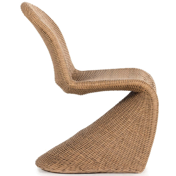 Home Fashion Portia Outdoor Dining Chair Vintage Natural Set Of 2 By Four Hands
