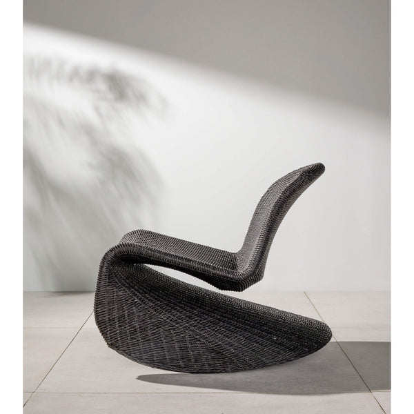Home Fashion Portia Outdoor Rocking Chair Coal By Four Hands