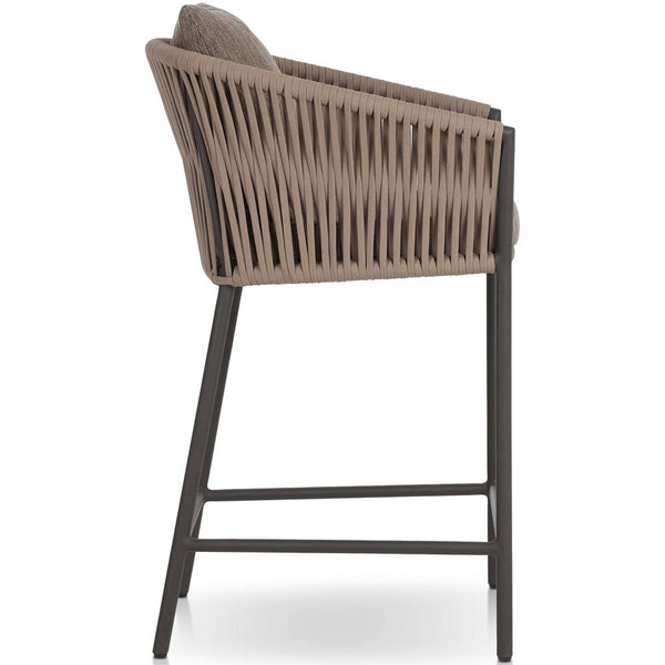 Home Fashion Porto Outdoor Bar & Counter Stool Ellor Brown By Four Hands