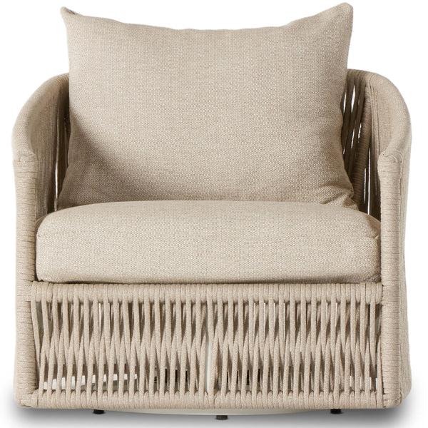 Home Fashion Porto Outdoor Swivel Chair Faye Sand By Four Hands