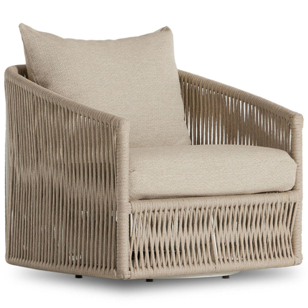 home fashion Porto Outdoor Swivel Chair Faye Sand by Four Hands