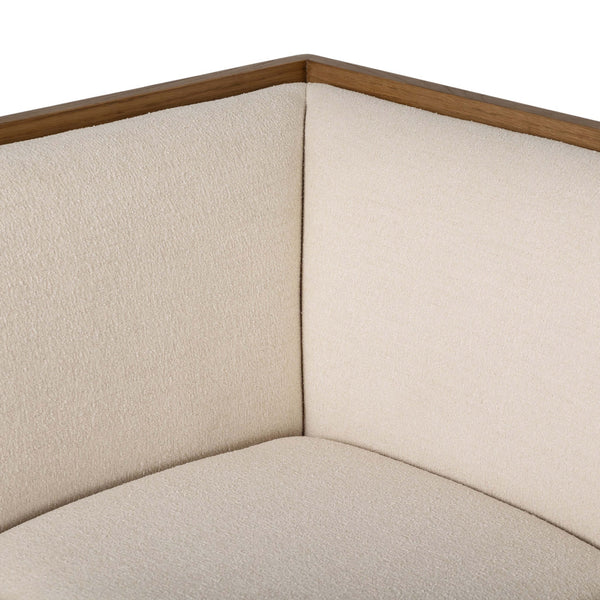 Home Fashion Priscilla 98" Dining Banquette L Shape Wayfarer Snow By Four Hands