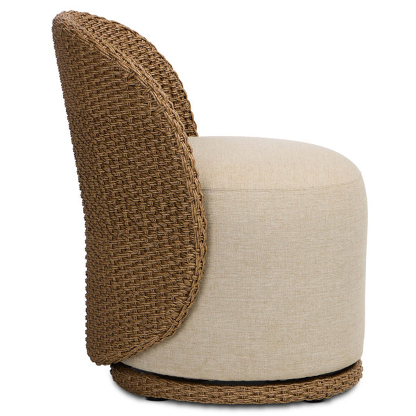 Home Fashion Quaid Outdoor Dining Chair Alessi Buff/Woven Set Of 2 By Four Hands