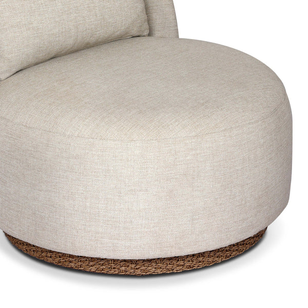 Home Fashion Quaid Outdoor Swivel Chair Alessi Buff By Four Hands