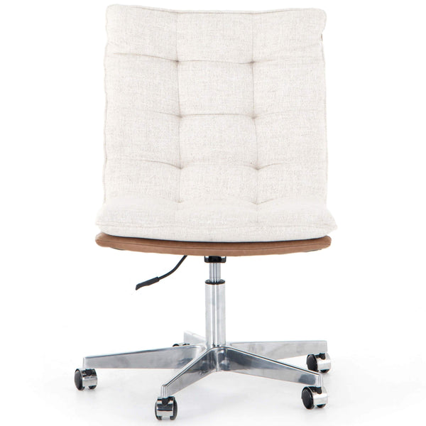 Home Fashion Quinn Leather-Back Desk Chair Dover Crescent By Four Hands