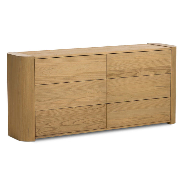 home fashion Radius 6 Drawer Dresser Light Blonde by Four Hands