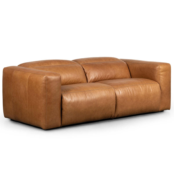 Home Fashion Radley 2 Piece Leather Power Recliner Sofa Sonoma Butterscotch By Four Hands