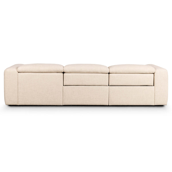 Home Fashion Radley Power Recliner Right Chaise Sectional Antigo Natural By Four Hands
